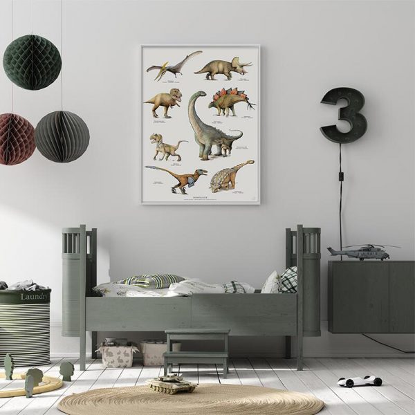 Dinosaur plakat fra Koustrup & Co. A2 str.